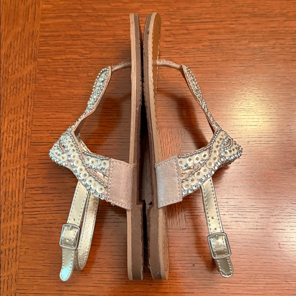 Mossimo Raegan Beaded T-Strap Sandals - Picture 6 of 12